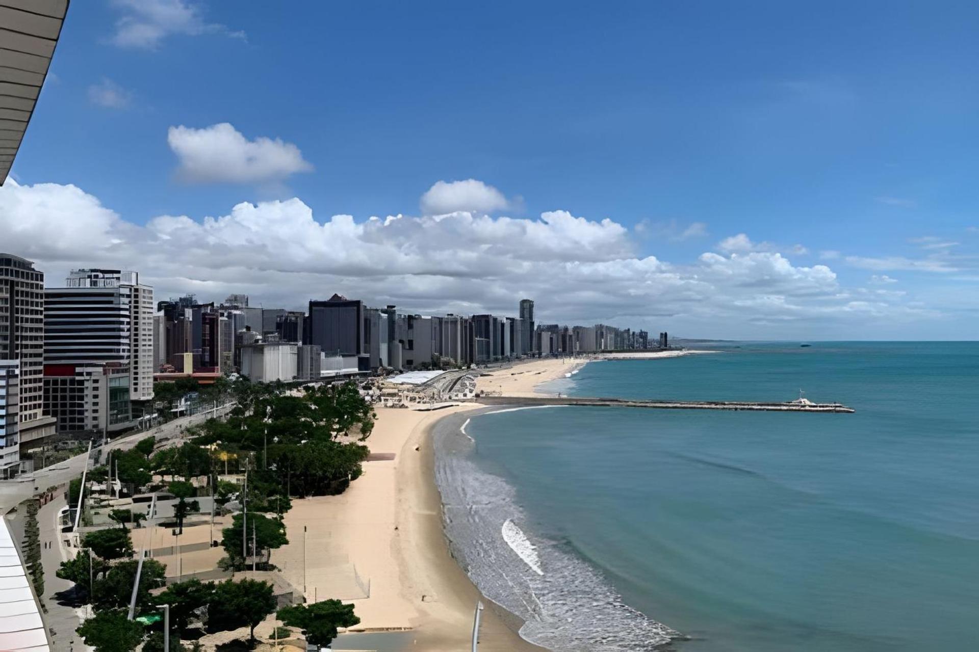 Апартаменты Hosts Br - Flat Frente Mar Na Beira Mar Форталеза Экстерьер фото